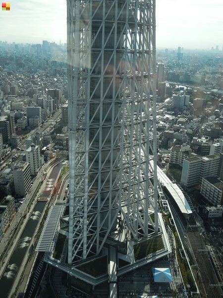 東京スカイツリーイーストタワーからの眺め